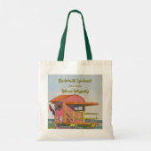 ピンクのライフガードの雰囲気 ハッチェロレッテウィークエンド トートバッグ (裏面)