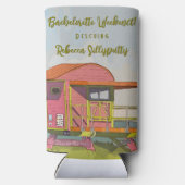 ピンクのライフガード バイブス ブライズウィークエンド スリム缶クーラー (裏面)