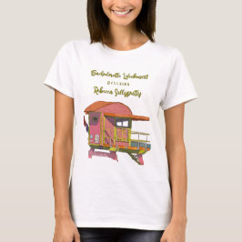 ピンクのライフガード バイブス ブライズメイド ウィークエンド Tシャツ
