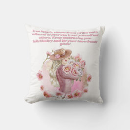 ピンクのライフピロー感動的ル クッション