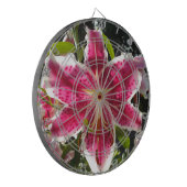 ピンクのライリピンクの熱帯花ピンクのフローラ ダーツボード (正面左)