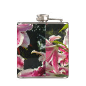 ピンクのライリピンクの熱帯花ピンクのフローラ フラスク (裏面)