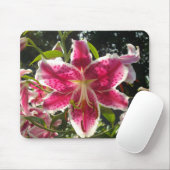 ピンクのライリピンクの熱帯花ピンクのフローラ マウスパッド (マウス)