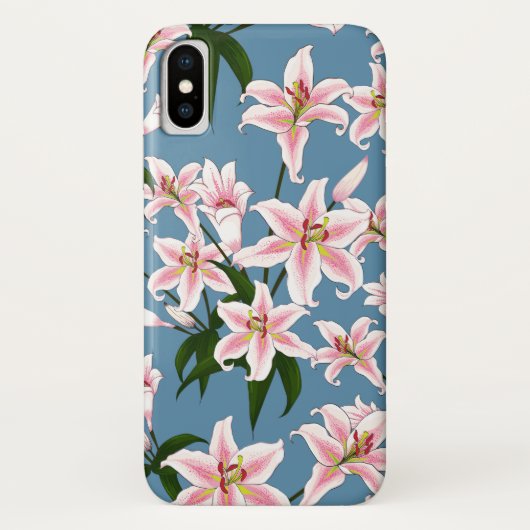 ピンクのライリーの花柄 Case-Mate iPhoneケース (裏面)
