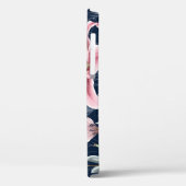 ピンクのライリー花のシームレスなパターン。 Case-Mate iPhoneケース (裏面 / 左)