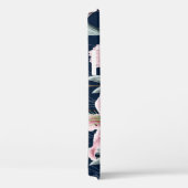 ピンクのライリー花のシームレスなパターン。 Case-Mate iPhoneケース (裏面 / 右)