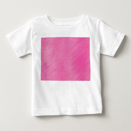 ピンクのライン ベビーTシャツ (正面)