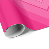 ピンクのラッピング紙とハート- Love ラッピングペーパー (ロールコーナー)