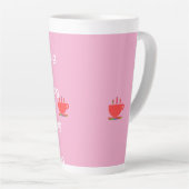 ピンクのラテマグ カフェラテマグ (右アングル)