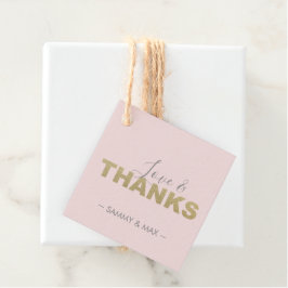 ピンクのラブ&サンクス フェイバータグ