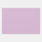 ピンクのラベンダーカ無地のラー ラッピングペーパーシート (正面)