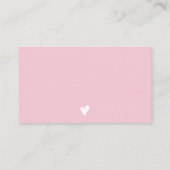 ピンクのラベンダーフローラの水の色の感謝してい順序あなた 名刺 (裏面)