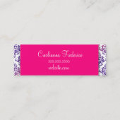 ピンクのラベンダー311蛇足 スキニー名刺 (裏面)