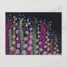 ピンクのラベ素晴らしンフランスのヴィンテージ壁紙 ポストカード