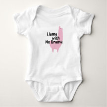 ピンクのラマBabysuit