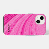 ピンクのラメ iPhoneケース (裏面横)