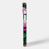 ピンクのランを使ったステンドグラス Case-Mate iPhoneケース (裏面 / 左)