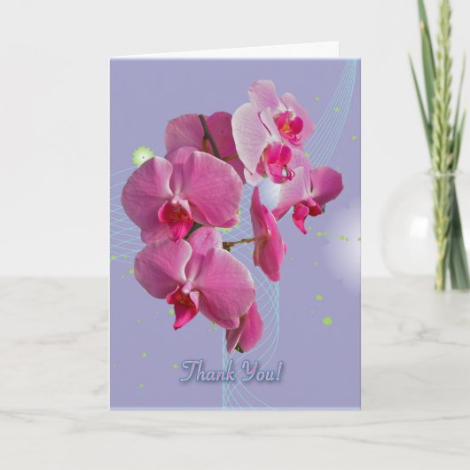 ピンクのランカン 感謝カード (正面)