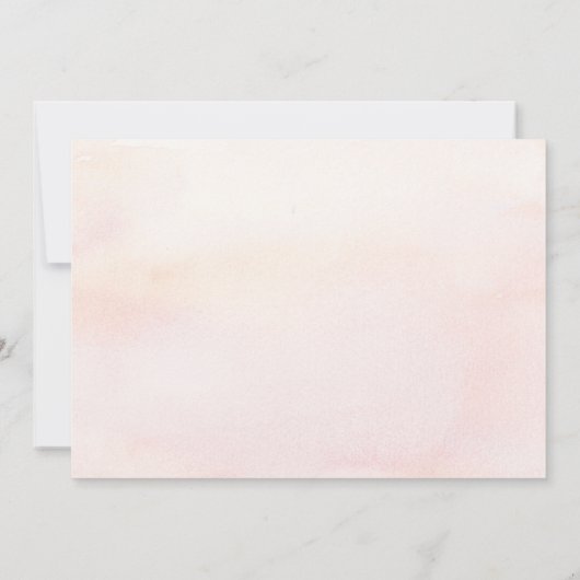 ピンクのランガーズパンファスグラスシャワー サンクス サンキューカード (裏面)