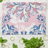 ピンクのランゴリのグラフィックアート、明るい生活 キッチンタオル (折り畳み)