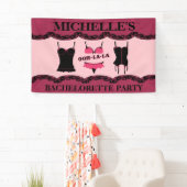 ピンクのランジェリー、バチェロレッテ 横断幕 (インサイチュ)