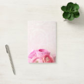 ピンクのランナキュラスの花束 ポストイット (オフィス)