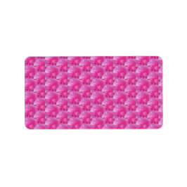 ピンクのランナキュラスモダン- フローラディディング ラベル