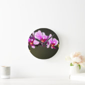 ピンクのラン ラウンド壁時計 (ホーム)