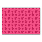 ピンクのリスパターン テーブルナンバー (裏面)