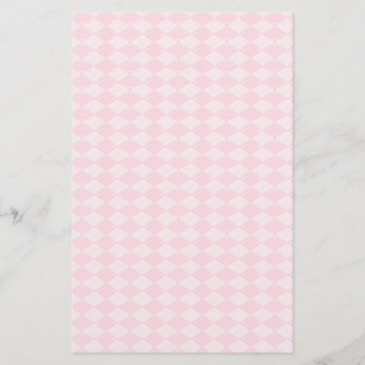 ピンクのリス文字Sと名前が並んだ文字 便箋 (裏面)