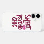 ピンクのリップで表現するサッシーなガーリー・ユーモア Case-Mate iPhoneケース (裏面 (横))