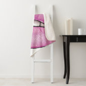 ピンクのリップカラーの歯付き光沢 シェルパブランケット (インサイチュ)