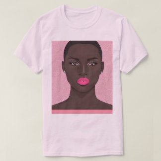 ピンクのリップスティック Tシャツ