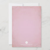 ピンクのリトルパンプキン 誕生日パーティー招待状 招待状 (裏面)