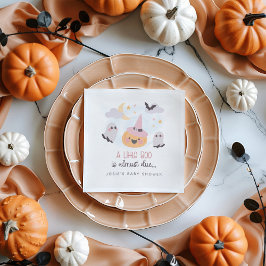 ピンクのリトルブー・ハロウィンベビーシャワーパーティー スタンダードランチョンナプキン