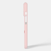 ピンクのリボンが可愛らしい赤いチェリーのコケッタリーコテージスタイル Case-Mate iPhoneケース (裏面 / 左)