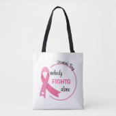ピンクのリボンだけで戦う人はいない トートバッグ (正面)