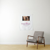 ピンクのリボンで５０周年結婚記念日をお祝い タペストリー (インサイチュ)