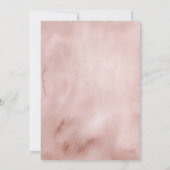 ピンクのリボンとパールの初聖体拝領と洗礼 招待状 (裏面)