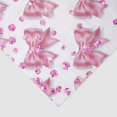 ピンクのリボンと飾りのきらきら模様が可愛い女の子 薄葉紙 (詳細)