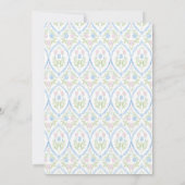 ピンクのリボンのお嬢様スイート16 招待状 (裏面)