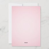 ピンクのリボンのクリスマスツリー シーズンカード (裏面)