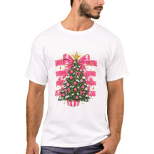 ピンクのリボンのクリスマスツリー ホリデースタイル