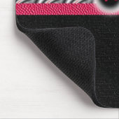 ピンクのリボンのシマウマのmousepad マウスパッド (コーナー)