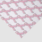 ピンクのリボンのタイル模様 薄葉紙 (詳細)