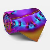 ピンクのリボンのフラクタル ネクタイ (ロール)