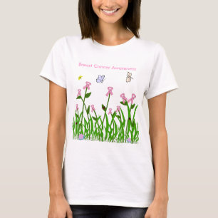 ピンクのリボンの庭のワイシャツ Tシャツ