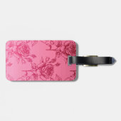 ピンクのリボンの生存者のばら色の荷物のラベル ラゲッジタグ (裏面横)