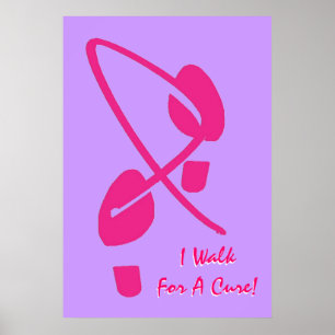 ピンクのリボンの足跡I Walk For A Cure III ポスター