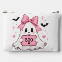 ピンクのリボンを付けたオバケのコケティーヌ・ハロウィン